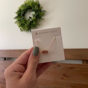 kendra scott rose gold set